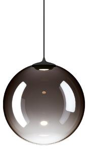 Lodes 17124 4327 Random Solo 23, závěs z kouřového foukaného skla/černý kabel, 1x3W LED 2700K, prům.23cm
