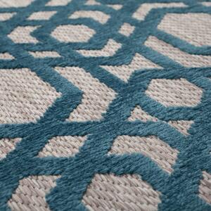 Flair Rugs koberce Kusový koberec Piatto Oro Blue kruh ROZMĚR: 160x160 (průměr) kruh