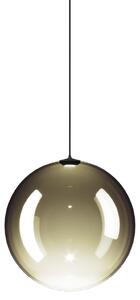 Lodes 17123 7127 Random Solo 18, závěs ze zlatozeleného foukaného skla/černý kabel, 1x1W LED 2700K, prům.18cm