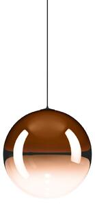 Lodes 17123 5827 Random Solo 18, závěs z oranžového foukaného skla/černý kabel, 1x1W LED 2700K, prům.18cm