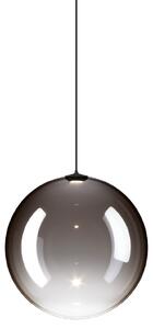 Lodes 17123 4330 Random Solo 18, závěs z kouřového foukaného skla/černý kabel, 1x1W LED 3000K, prům.18cm