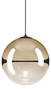 Lodes 17124 4527 Random Solo 23, závěs ze světle zlatého foukaného skla/černý kabel, 1x3W LED 2700K, prům.23cm