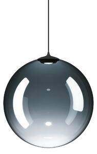 Lodes 17125 8827 Random Solo 28, závěs z azurově modrého foukaného skla/černý kabel, 1x3W LED 2700K, prům.28cm