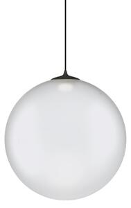 Lodes 17125 1327 Random Solo 28, závěs z bílého foukaného skla/černý kabel, 1x3W LED 2700K, prům.28cm