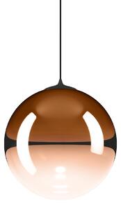 Lodes 17124 5827 Random Solo 23, závěs z oranžového foukaného skla/černý kabel, 1x3W LED 2700K, prům.23cm