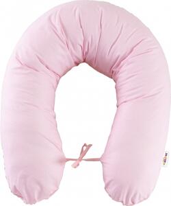 Baby Nellys Kojící polštář - relaxační poduška 170 cm Teddy - růžový