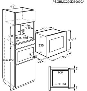 Electrolux LMS4253TMX Vestavná mikrovlnná trouba