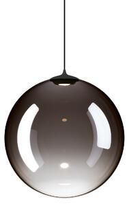 Lodes 17125 4327 Random Solo 28, závěs z kouřového foukaného skla/černý kabel, 1x3W LED 2700K, prům.28cm
