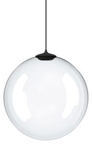 Lodes 17125 0027 Random Solo 28, závěs z čirého foukaného skla/černý kabel, 1x3W LED 2700K, prům.28cm