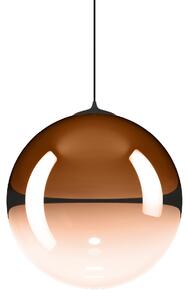 Lodes 17125 5827 Random Solo 28, závěs z oranžového foukaného skla/černý kabel, 1x3W LED 2700K, prům.28cm