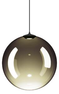 Lodes 17125 7127 Random Solo 28, závěs ze zlatozeleného foukaného skla/černý kabel, 1x3W LED 2700K, prům.28cm