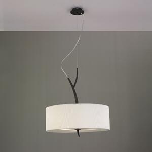 Mantra 1153 Eve 1153, závěsné svítidlo španělského výrobce, 3x20W E27, hnědá/stínítko z bílého textilu, prům.50cm