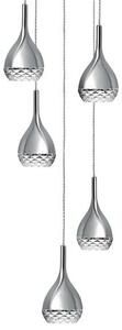 Mantra 5164 5164 Khalifa, závěsné svítidlo, 5X8W GU10, chrom, prům. 40cm