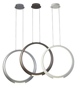 Mantra 6172 Ring, stříbrné závěsné kruhové svítidlo, 18+5W LED 3000K, prům. 50cm