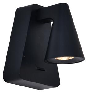 Mantra 9411 Africa, černé nástěnné svítidlo s vypínačem LED 5W, 3000K, 10 x 9cm