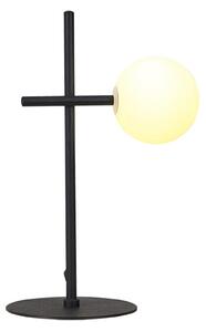 Mantra 7638 Cellar, černá stolní lampa se skleněnou koulí 1xG4, 5W 3000K, výška 34cm