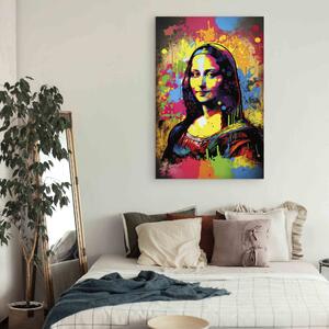 Obraz Barevná Mona Lisa - portrét ženy inspirovaný dílem da Vinciho