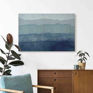 Obraz Harmonie vln - námořní abstrakce s modrými akvarely