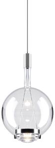 Lodes 14815 0027 Sky-Fall Round Medium, závěsné svítidlo čiré sklo/chrom, 12W LED 2700K, prům. 22,5cm