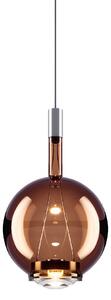 Lodes 14815 4630 Sky-Fall Round Medium, závěsné svítidlo bronzové sklo/chrom, 12W LED 3000K, prům. 22,5cm
