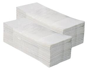 Skládané papírové ručníky - 4000 ks, bílá