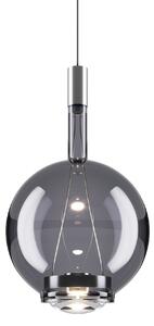 Lodes 14815 4327 Sky-Fall Round Medium, závěsné svítidlo kouřové sklo/chrom, 12W LED 2700K, prům. 22,5cm