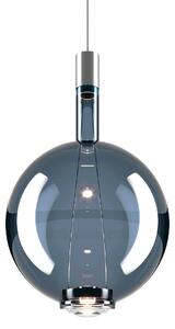 Lodes 14817 8630 Sky-Fall Round Large, závěsné svítidlo modré sklo/chrom, 12W LED 3000K, prům. 34cm