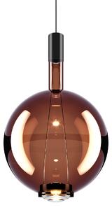 Lodes 14818 4630 Sky-Fall Round Large, závěsné svítidlo bronzové sklo/černá, 12W LED 3000K, prům. 34cm