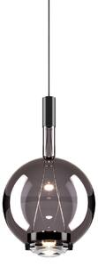 Lodes 14816 4327 Sky-Fall Round Medium, závěsné svítidlo kouřové sklo/černá, 12W LED 2700K, prům. 22,5cm