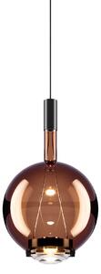 Lodes 14816 4627 Sky-Fall Round Medium, závěsné svítidlo bronzové sklo/černá, 12W LED 2700K, prům. 22,5cm