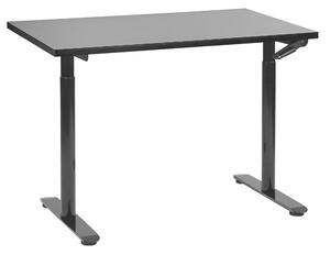 Manuálně výškově nastavitelný pracovní stůl DESTINAS Černá 120 cm 72 cm
