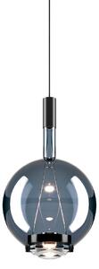 Lodes 14816 8630 Sky-Fall Round Medium, závěsné svítidlo modré sklo/černá, 12W LED 3000K, prům. 22,5cm