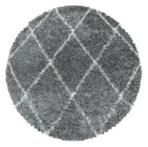 Ayyildiz, Chlupatý kusový koberec Alvor Shaggy 3401 grey | Šedá Typ: kulatý 200x200 cm