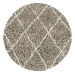Ayyildiz koberce Kusový koberec Alvor Shaggy 3401 beige kruh - 200x200 (průměr) kruh cm