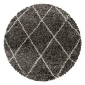 Ayyildiz, Chlupatý kusový koberec Alvor Shaggy 3401 taupe | Hnědá Typ: kulatý 200x200 cm