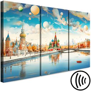 Obraz Moscow - Winter Artistic Composition of the Russian Metropolis