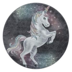 Ayyildiz koberce Dětský kusový koberec Funny 2102 grey kruh - 120x120 (průměr) kruh cm