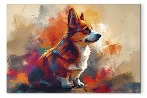 Obraz Cute Dog - Composition With Corgi Enjoying the Sunshine