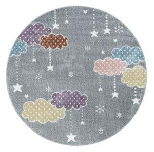 Dětský kusový koberec Lucky 3611 grey kruh-120x120 (průměr) kruh