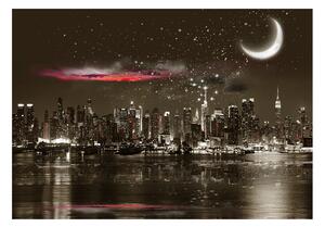 Fototapeta - Hvězdná noc nad NY 200x140 + zdarma lepidlo