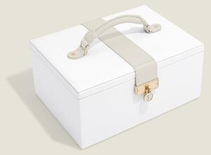 Stackers, Luxusní šperkovnice se zrcadlem Luxury Classic White | bílá 76310