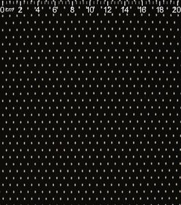 Metráž - Bavlna tisk - puntíky na černé (Puntík bílý na černé 1mm)