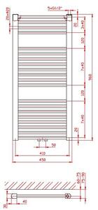Thermal Trend KD 450/960 SP Radiátor kombinovný, 45x96 cm, bílá