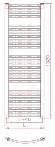 Thermal Trend KDO 600/1320 SP Radiátor kombinovný, 60x132 cm, bílá