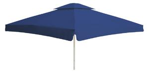 Perfecta Parasols Velký slunečník BIGGIE SQUARE 5 m bílá kostra, potah s volánem Modrá