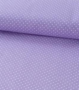 Bavlněná látka puntík bílý na fialové | RTex