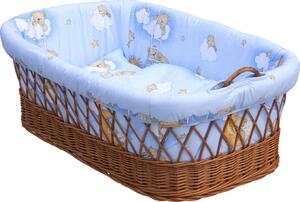Proutěný košík na miminko Scarlett Mráček - modrá