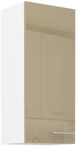 STL 40 cm skříňka horní jednodveřová LARA (výška 90 cm) Barevné provedení: Bílá / Bílý lesk