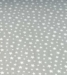 Metráž bavlněné plátno hvězdičky na šedé | RTex