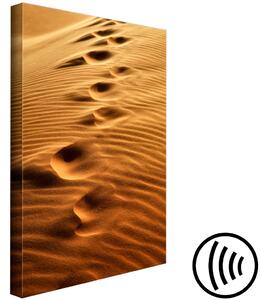 Obraz Stopy v písku (1 díl) vertikální